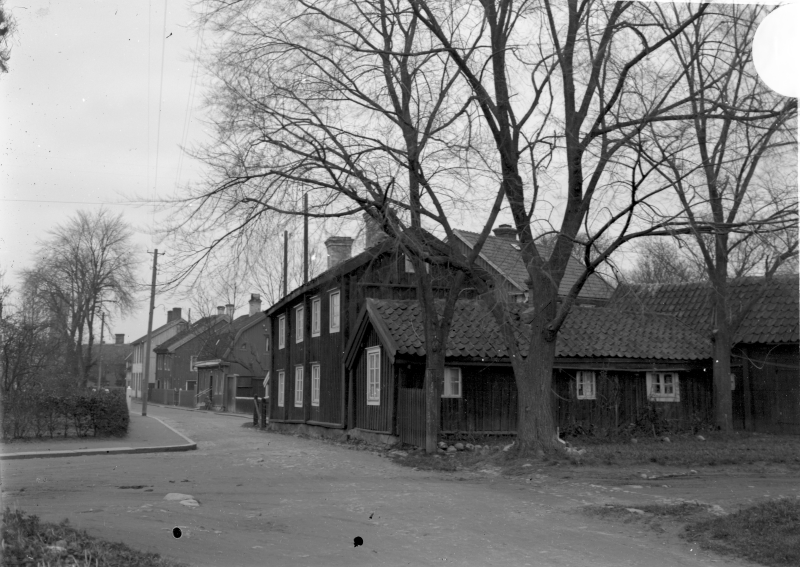 Gamla stan, tomten 139, från Vegagatan mot Västerlånggatan 1935