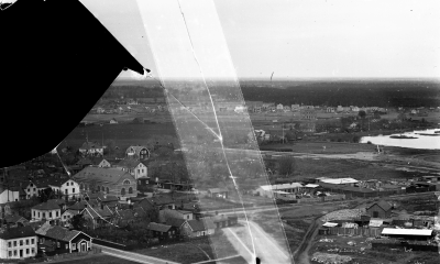 Fredriksskans och Malmen mot norr från vattentornet