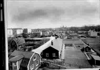 Utsikt fr Vasaskolan Bremerlyckan S kyrkogården