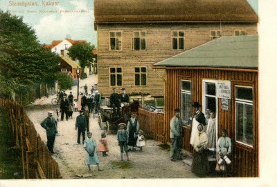 Stensögatan Kalmar brefkort 