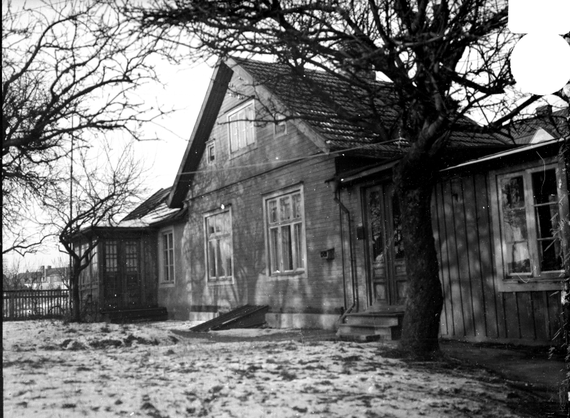 Lilla Dammgatan, kv Granen, "Hökaboet" lilla boningshuset januari 1936