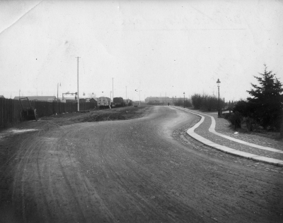 Järnvägsgatan från Järnvägsbron vid Sylvanderparken mot Tjärhovet
