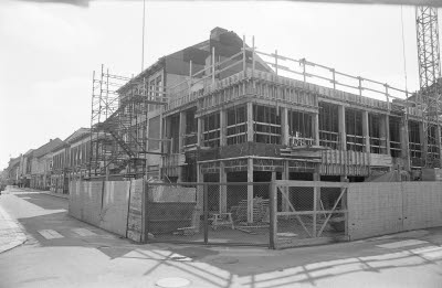 Hörnet Fiskaregatan Kaggensgatan kv Kopparslagaren 1975