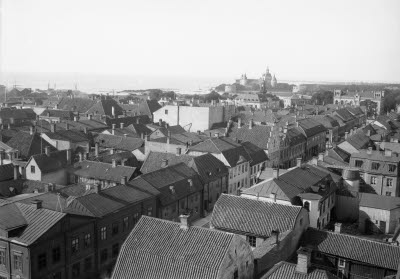 Utsikt från Domkyrkan mot slottet