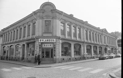 Hörnet Södra långgatan Kaggensgatan kv Gästgivaren 1975