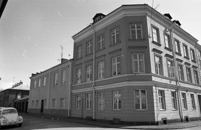 Hörnet Storgatab Landshövdingegatan kv Kakelmakaren 1975