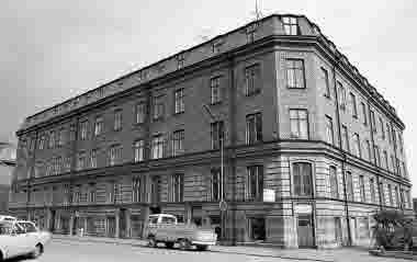 Arkagården Hörnet Smålandsgatan Unionsgatan kv Domherren 1975