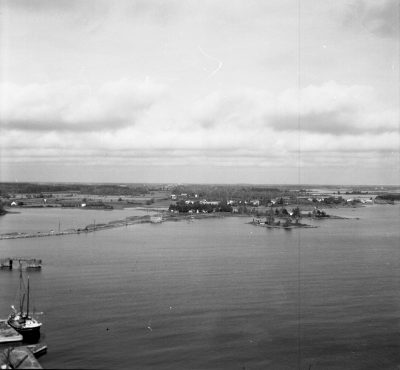 Utsikt från silot över Bergkvara åt nordväst