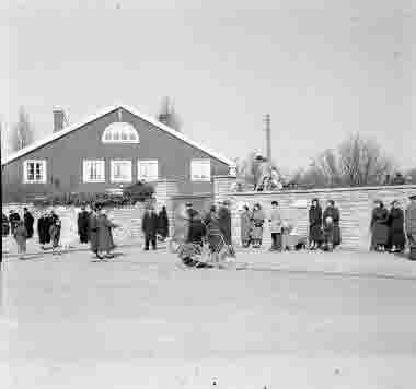 Fredriksskans idrottsplats ingång Jutegatan 19/4 1954