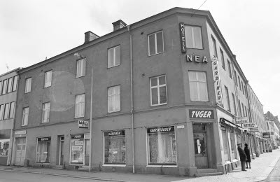 Hörnet Fiskaregatan Kaggensgatan kv Mästaren 1975