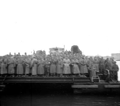 Tysk landstigningsbåt i hamnen