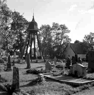 Arby kyrka klockstapel 1950