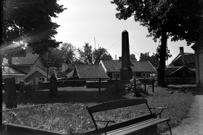 Gamla kyrkogården mot Gamla Kungsgatan och Aspen 6-7