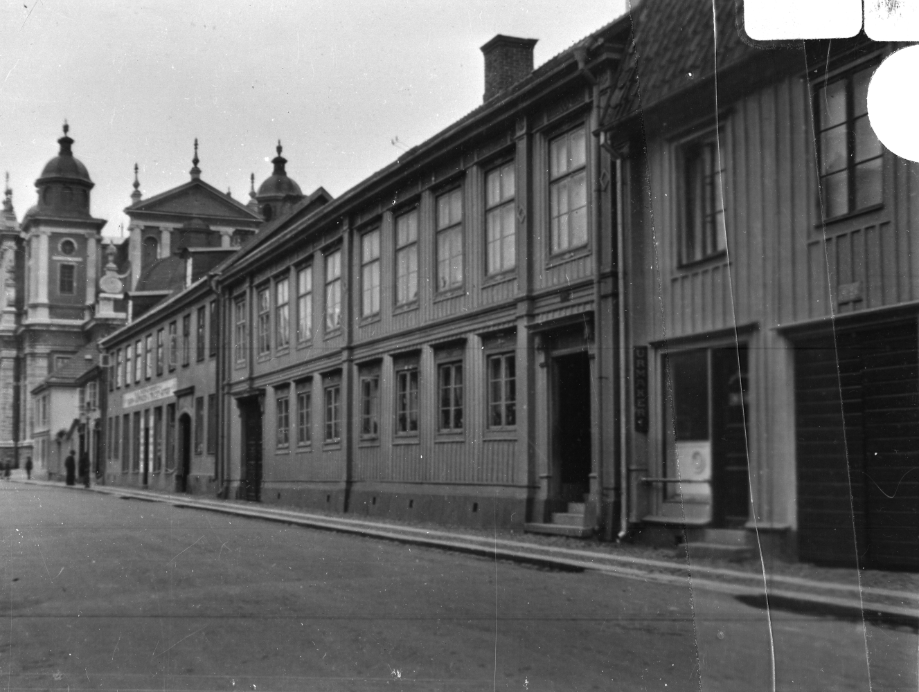 Norra Långgatan från Kaggensgatan mot öster. Foto omkr 1930