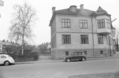 Hörnet Lorensbergsvägen Nygatan kv Grönsiskan 1975