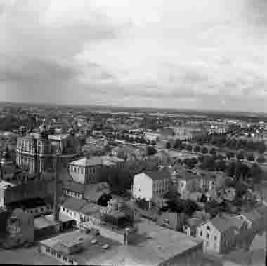 Utsikt från Ångkvarn Kvarnholmen 13/8 1956