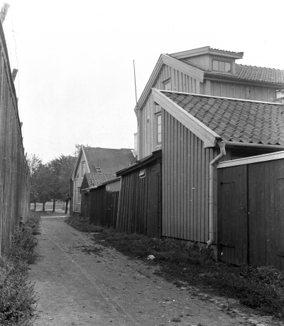 Kv Skoflickaren Kattrumpan mot öster, del av Norra Vallgatan