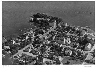 Flygbild över Ängö