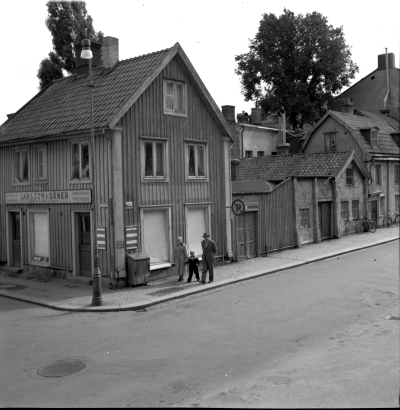 Hörnet Fiskaregatan Larmgatan 1957