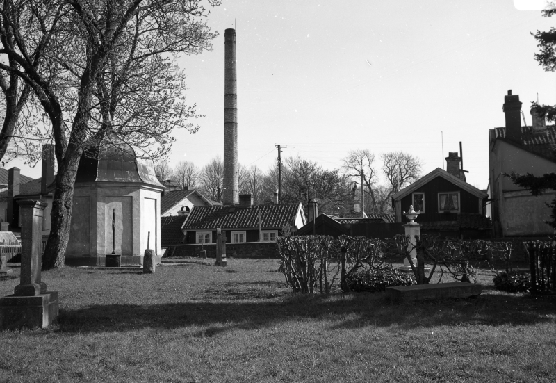 Gamla kyrkogården med Stagnelius gravkor, 1939