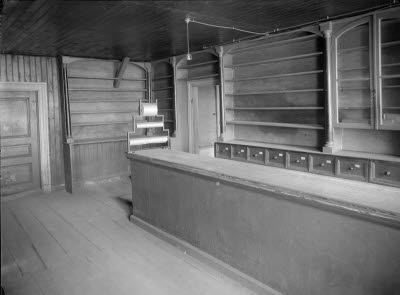 Läderhandlare Ernst Alfrid Olssons butiksinredning