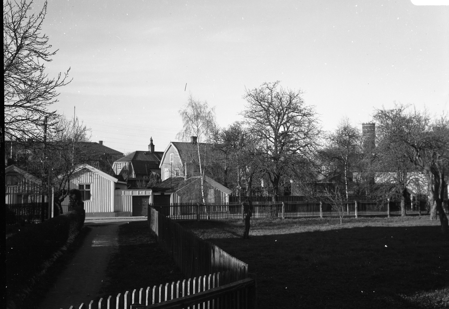Molinsgatan från vägen till gamla kyrkogården 1939