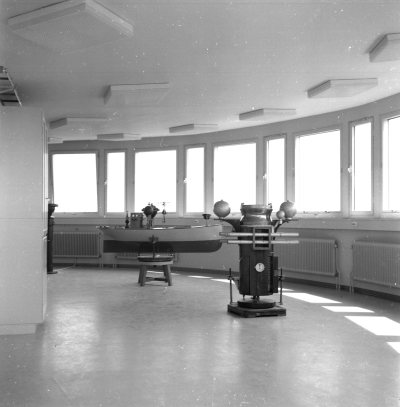 Nya sjöbefälsskolan interiör radartornet 18/10 1962
