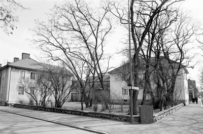 Hörnet Smålandsgatan Skyttegatan kv Korsnäbben 1975