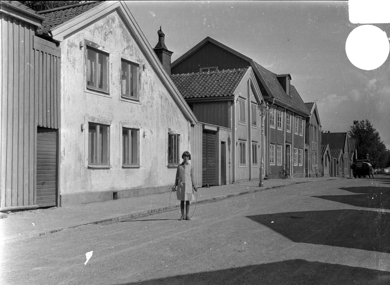 Norra Långgatan vid Kattrumpan omkr 1920