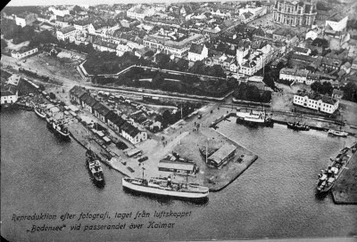 Kvarnholmen från luftskeppet Bodensee