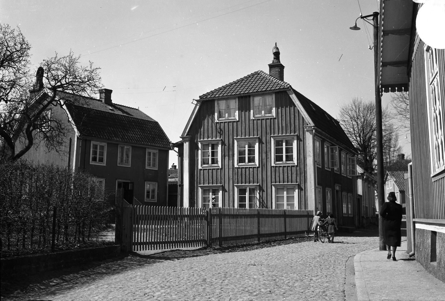Västerlånggatan från Slottsvägen 1939