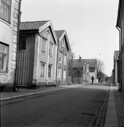 Nybrogatan 20-. 25/4 1964. Från Skvallertorget