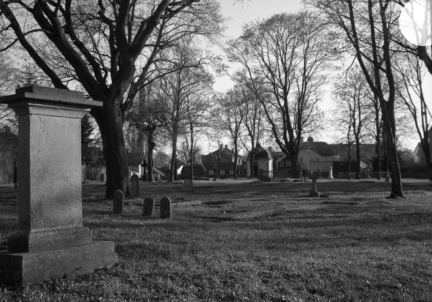 Gamla kyrkogården mot söder 1939