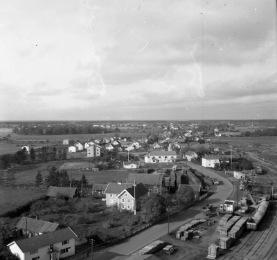 Utsikt från silot åt norr Bergkvara 1956