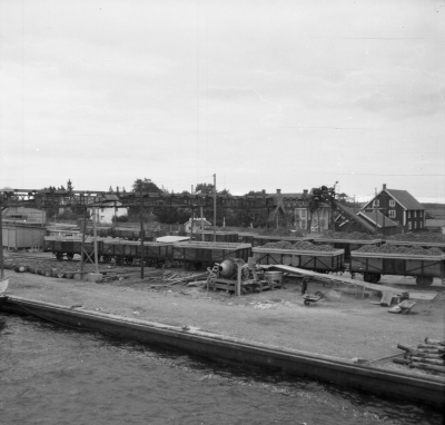 Betlastning i Bergkvara oktober 1954