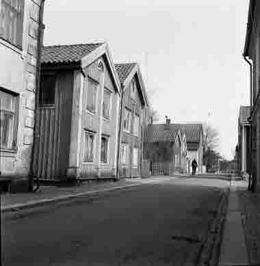 Nybrogatan 20-. 25/4 1964. Från Skvallertorget