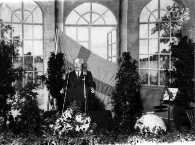 Per Albin Hansson talar i Kalmar Folkets Park 31/8 1941
