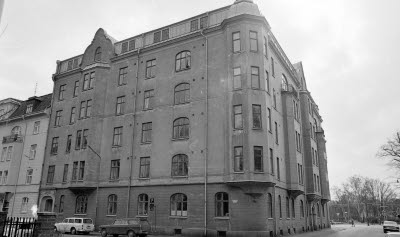 Hörnet Unionsgatan Linnégatan Framsta 1975