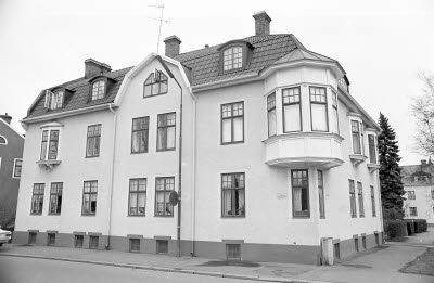 Hörnet Lorensbergsvägen Ryttaregatan kv Grönsiskan 1975