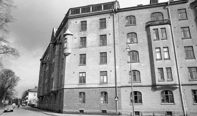 Hörnet Södra vägen Linnégatan Framsta 1975