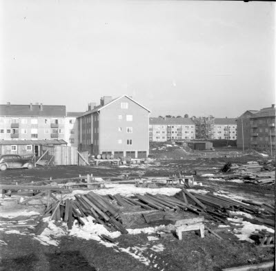 Nybyggnad vid Skälby mellan Kungsgårdsvägen och Norra vägen