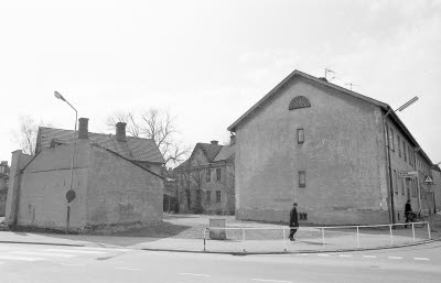 Hörnet Norra vägen Skyttegatan kv Korsnäbben 1975