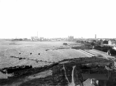 Vy från Kindbergs udde mot Kvarnholmen Ängö