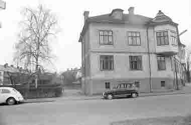 Hörnet Lorensbergsvägen Nygatan kv Grönsiskan 1975