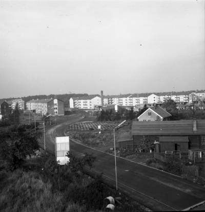 Utsikt från nya sjöbefälsskolan mot norr 27/10 1961