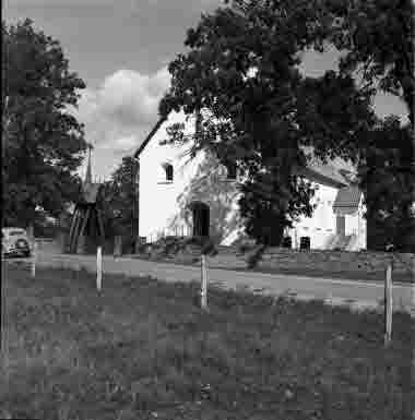 Halltorps kyrka exteriör 1950