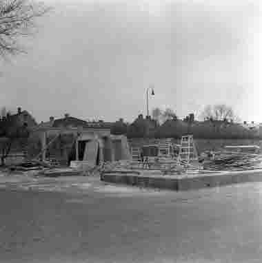 Gasverket rives i hamnen 10/1 1955