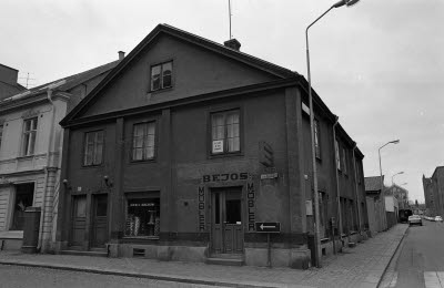 Hörnet Södra långgatan Östra sjögatan kv Bryggaren 1975