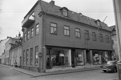 Hörnet Södra vallgatan Kaggensgatan kv Fältskären 1975