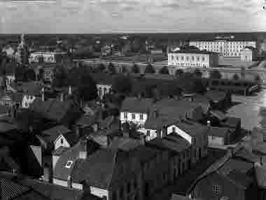 Brandstation Läroverket från Domkyrkan